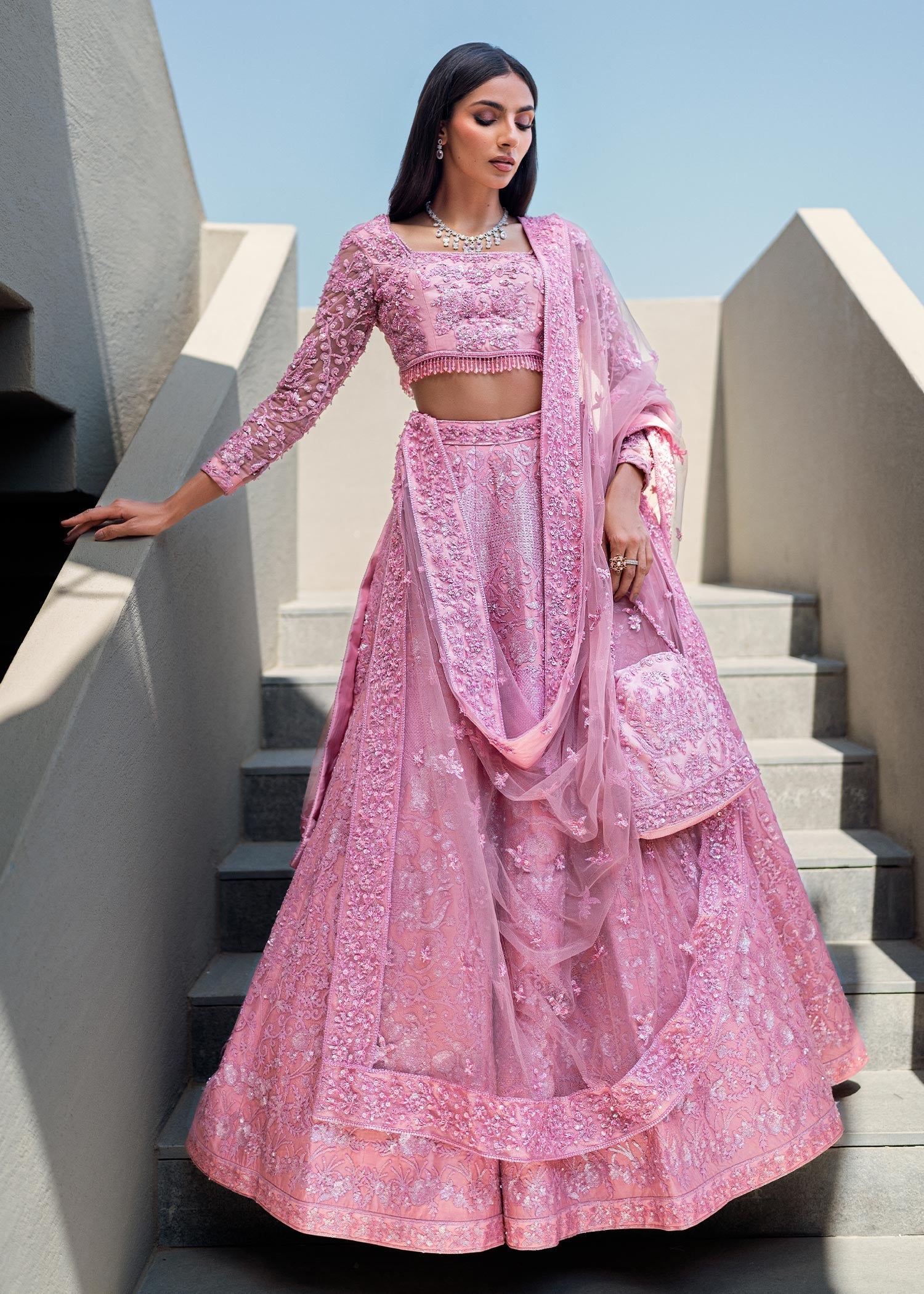 Waqas Shah | Amariage Luxury Formals | Crystal Blush - Official Waqas Shah stockist in UK - Sakeena London