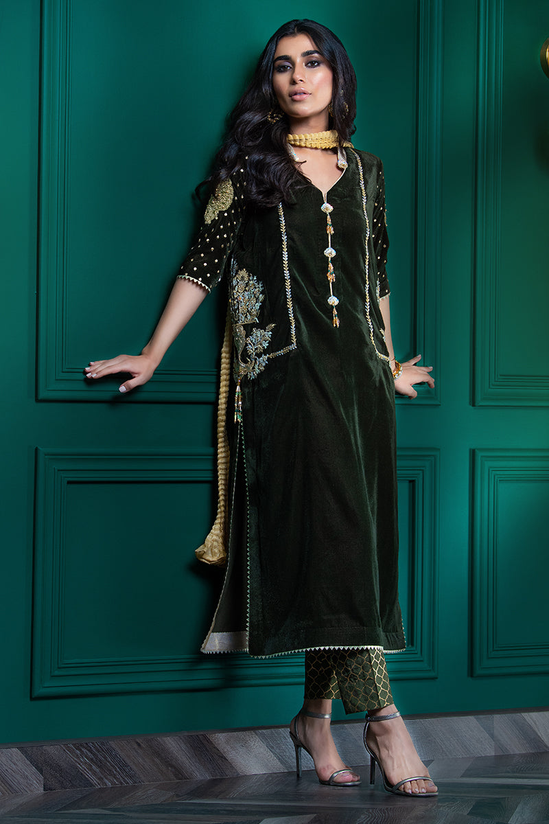 Wardha Saleem | Velvets Winter Fall 24 | Guldaan - Official Wardha Saleem stockist in UK - Sakeena London