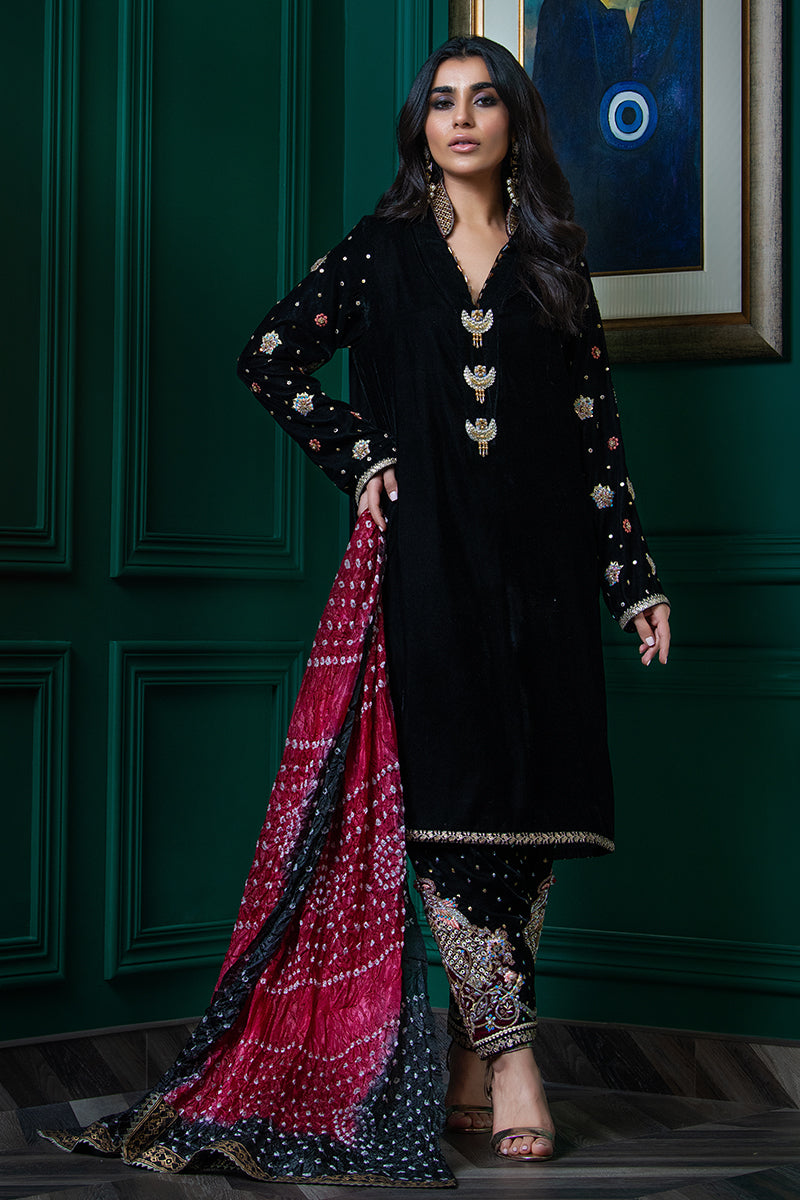 Wardha Saleem | Velvets Winter Fall 24 | Parvaz - Official Wardha Saleem stockist in UK - Sakeena London