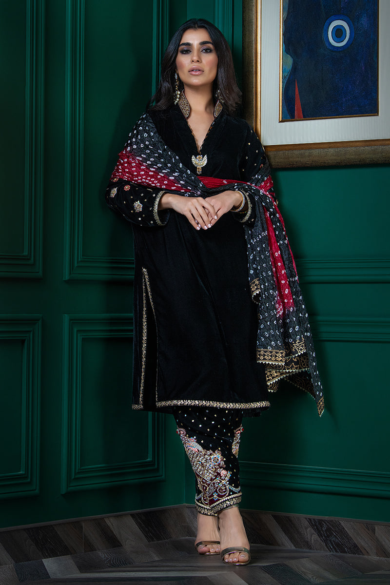 Wardha Saleem | Velvets Winter Fall 24 | Parvaz - Official Wardha Saleem stockist in UK - Sakeena London