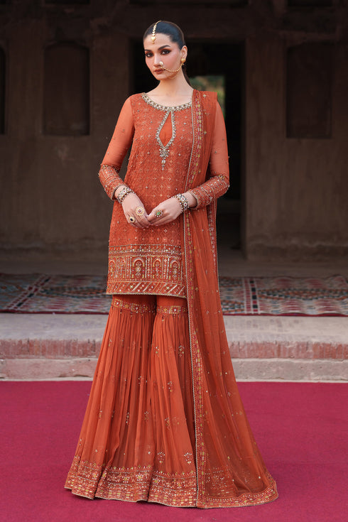 Naqshi | Kiraz Chiffon Collection | Tehzeen - Official Naqshi stockist in UK - Sakeena London