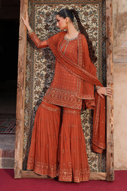 Naqshi | Kiraz Chiffon Collection | Tehzeen - Official Naqshi stockist in UK - Sakeena London