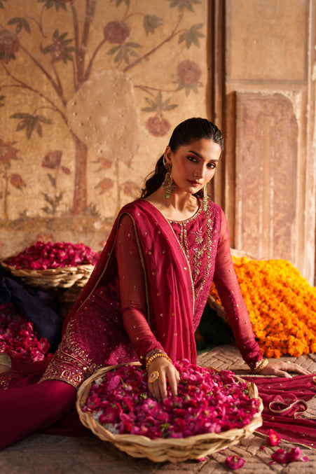 Naqshi | Kiraz Chiffon Collection | Zardoz - Official Naqshi stockist in UK - Sakeena London