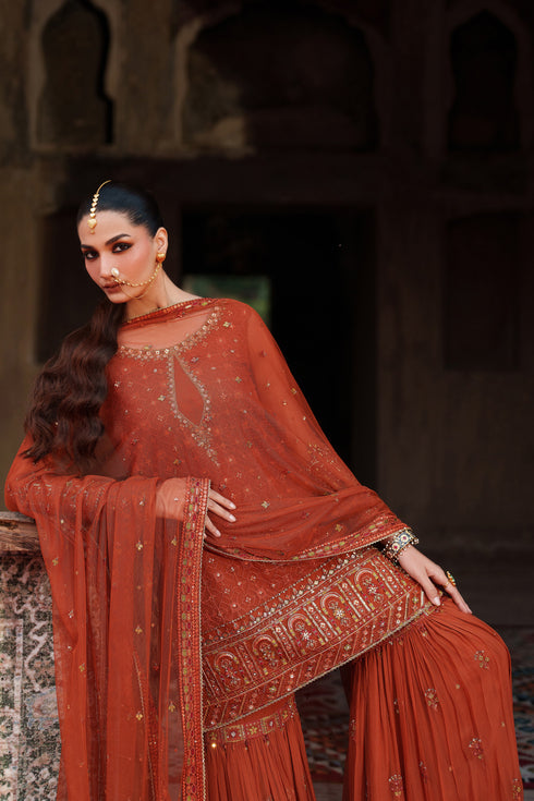 Naqshi | Kiraz Chiffon Collection | Tehzeen - Official Naqshi stockist in UK - Sakeena London