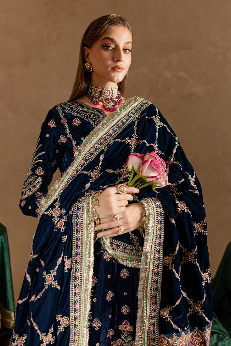 Marjjan | De Rose Velvet | MRV-10 (BLUE) - Official Marjjan stockist in UK - Sakeena London