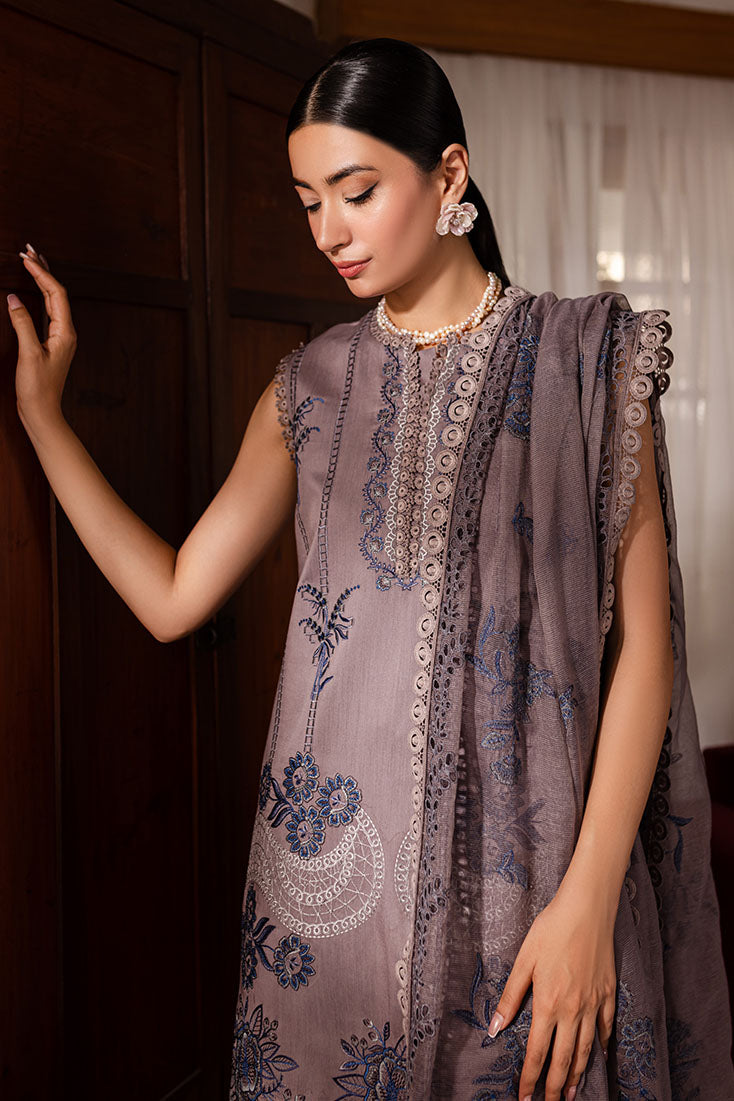 Marjjan | Aangan Embroidered Viscose | PEV-22 B (GREY) - Official Marjjan stockist in UK - Sakeena London