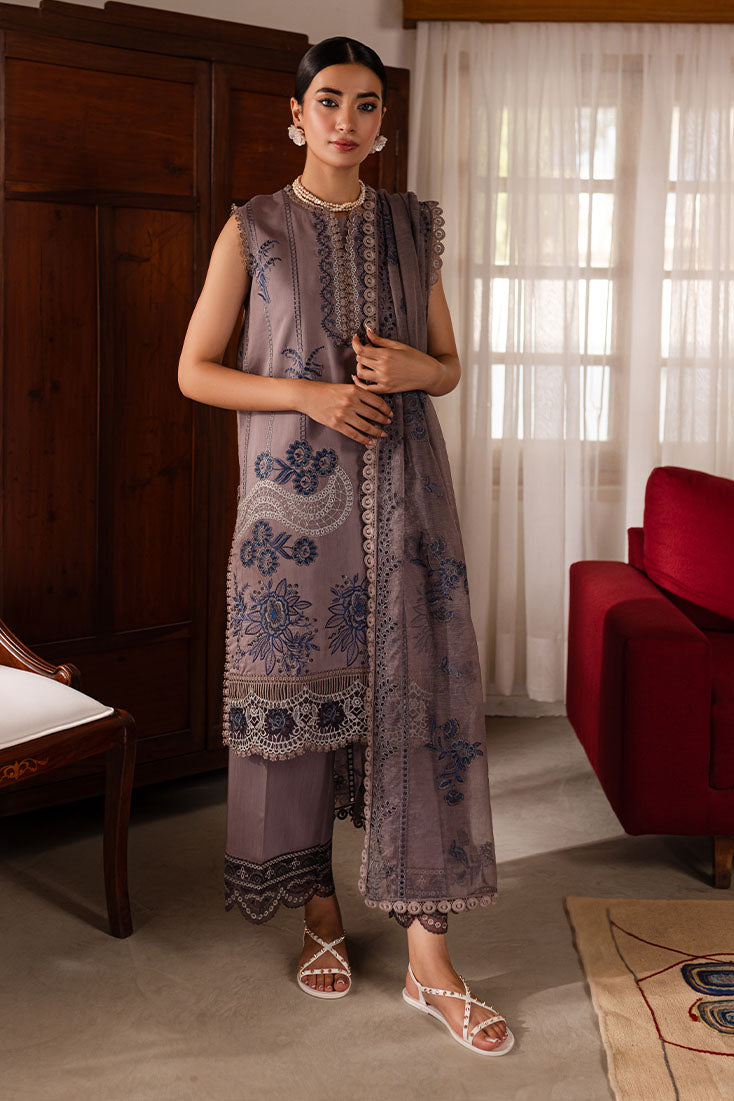 Marjjan | Aangan Embroidered Viscose | PEV-22 B (GREY) - Official Marjjan stockist in UK - Sakeena London