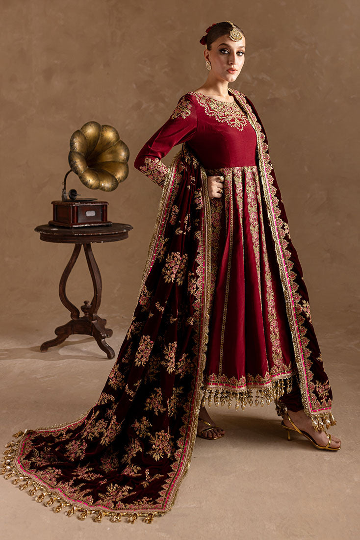 Marjjan | De Rose Velvet | MRV-13 (MEHROON) - Official Marjjan stockist in UK - Sakeena London