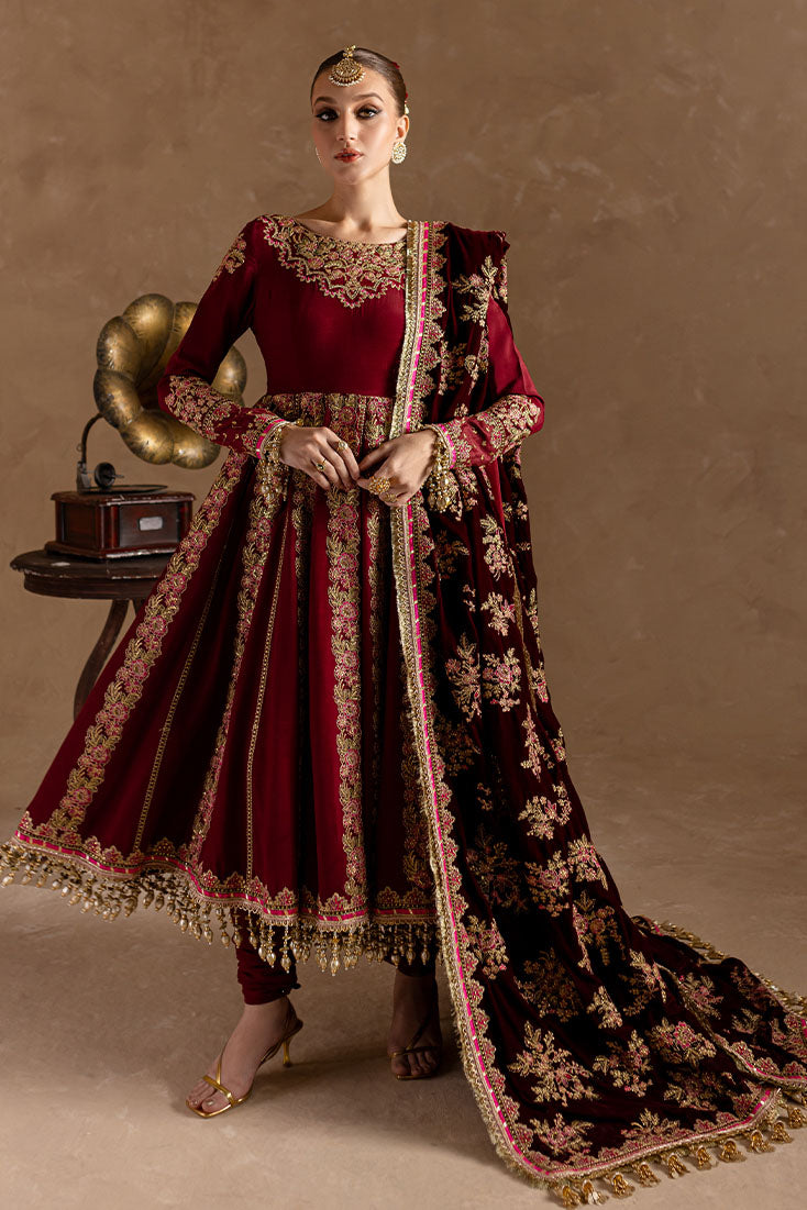 Marjjan | De Rose Velvet | MRV-13 (MEHROON) - Official Marjjan stockist in UK - Sakeena London