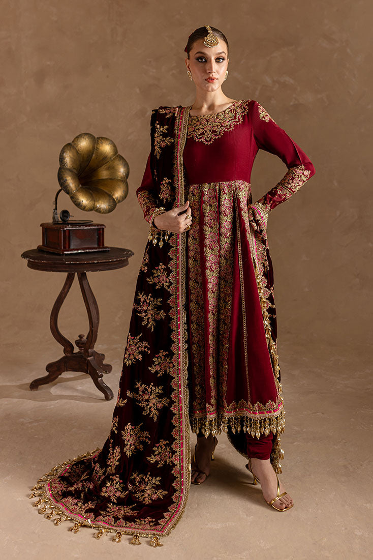 Marjjan | De Rose Velvet | MRV-13 (MEHROON) - Official Marjjan stockist in UK - Sakeena London