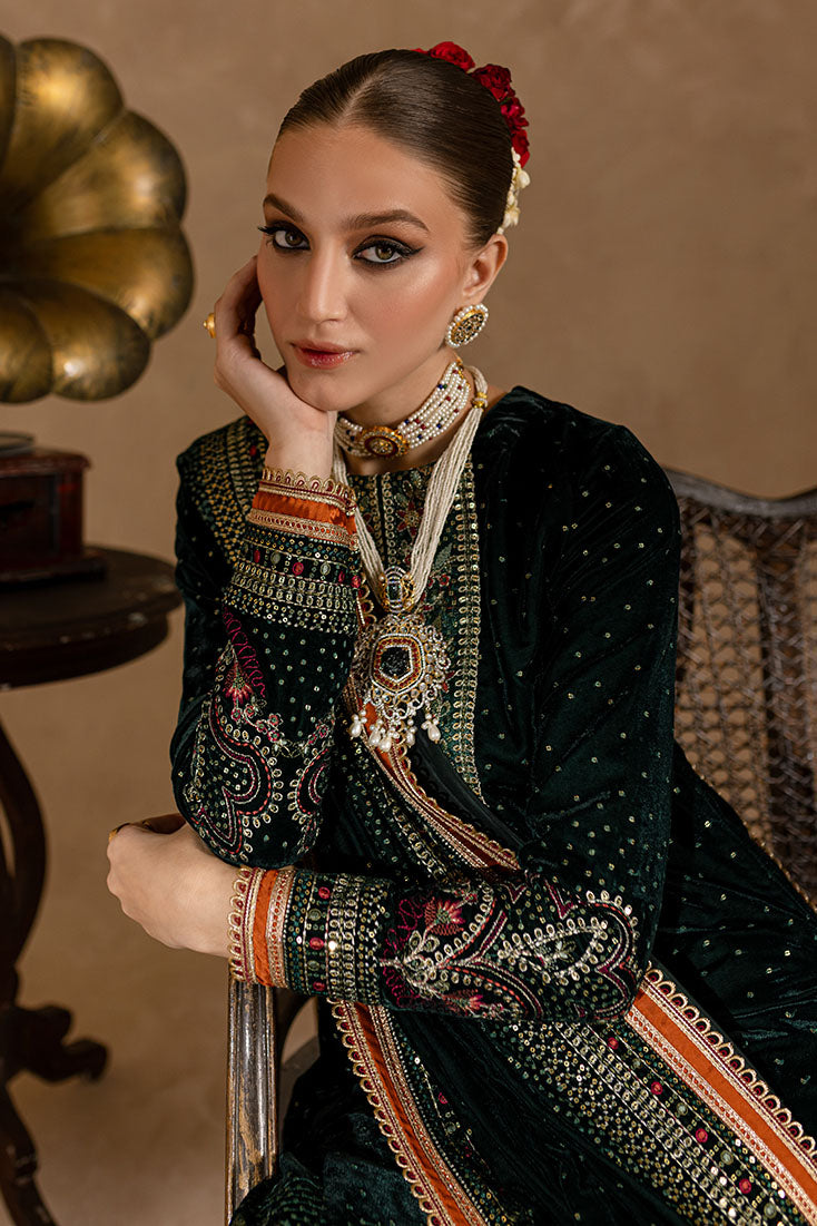 Marjjan | De Rose Velvet | MRV-07 (GREEN) - Official Marjjan stockist in UK - Sakeena London