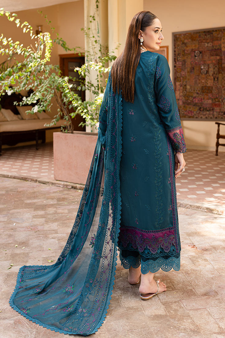 Marjjan | Aangan Embroidered Viscose | PEV-20 B (ZINC) - Official Marjjan stockist in UK - Sakeena London