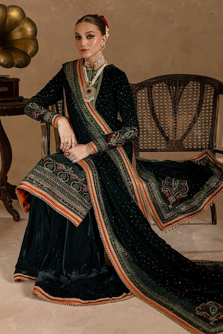 Marjjan | De Rose Velvet | MRV-07 (GREEN) - Official Marjjan stockist in UK - Sakeena London