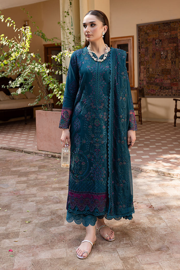 Marjjan | Aangan Embroidered Viscose | PEV-20 B (ZINC) - Official Marjjan stockist in UK - Sakeena London