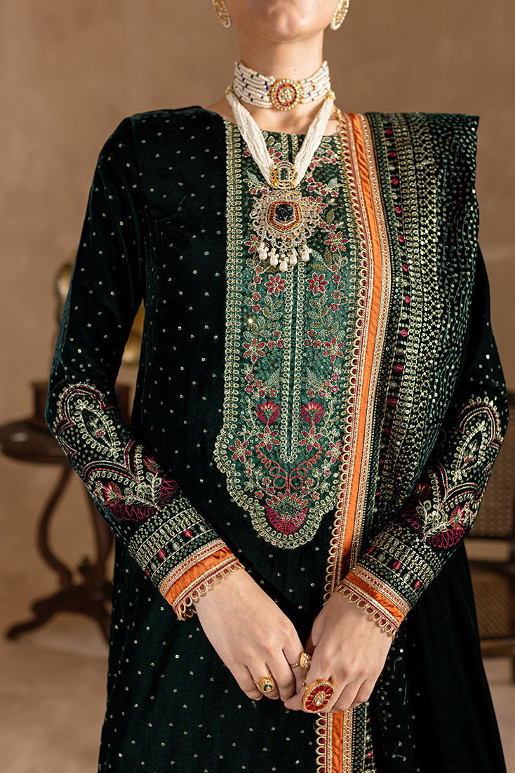 Marjjan | De Rose Velvet | MRV-07 (GREEN) - Official Marjjan stockist in UK - Sakeena London