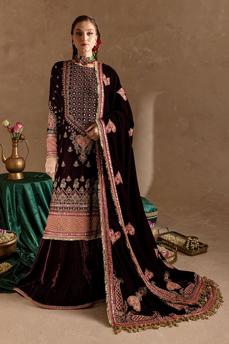 Marjjan | De Rose Velvet | MRV-08 (MEHROON) - Official Marjjan stockist in UK - Sakeena London