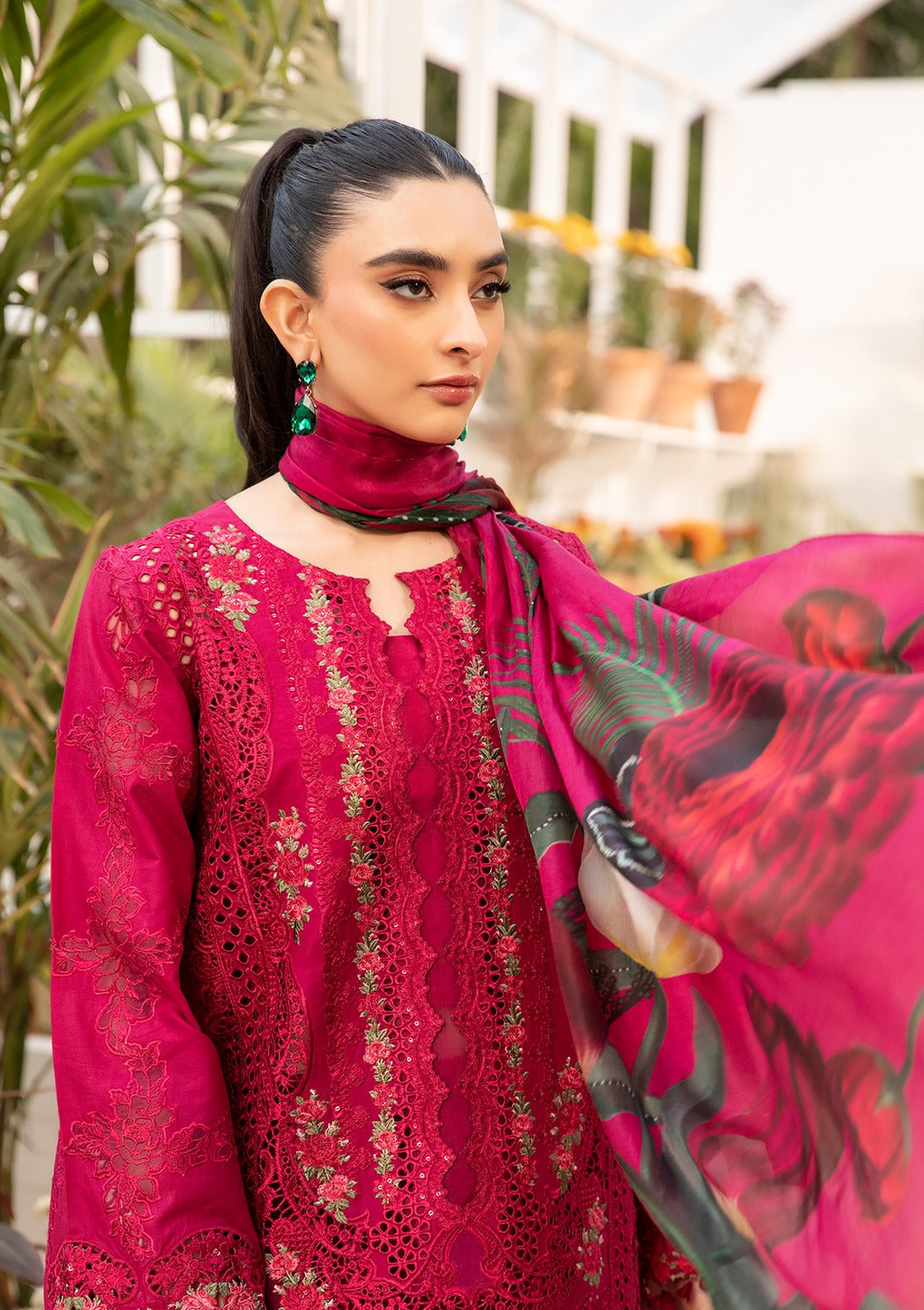 Elaf Premium | Luxury Lawn 25 | ELM-10 GULNAR - Official Elaf Premium stockist in UK - Sakeena London