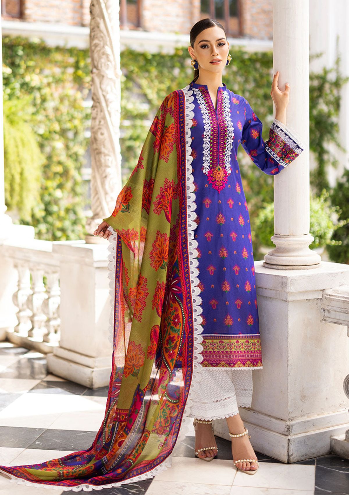 Lawn Collection - Zainab Chottani - Tahra - ZCT#8A - WHIPSY LUSH