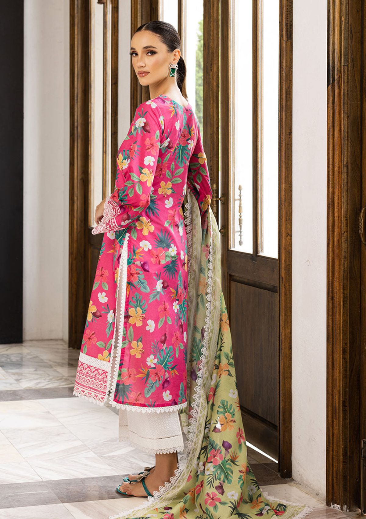 Lawn Collection - Zainab Chottani - Tahra - ZCT#2B - WILD BLOSSOM