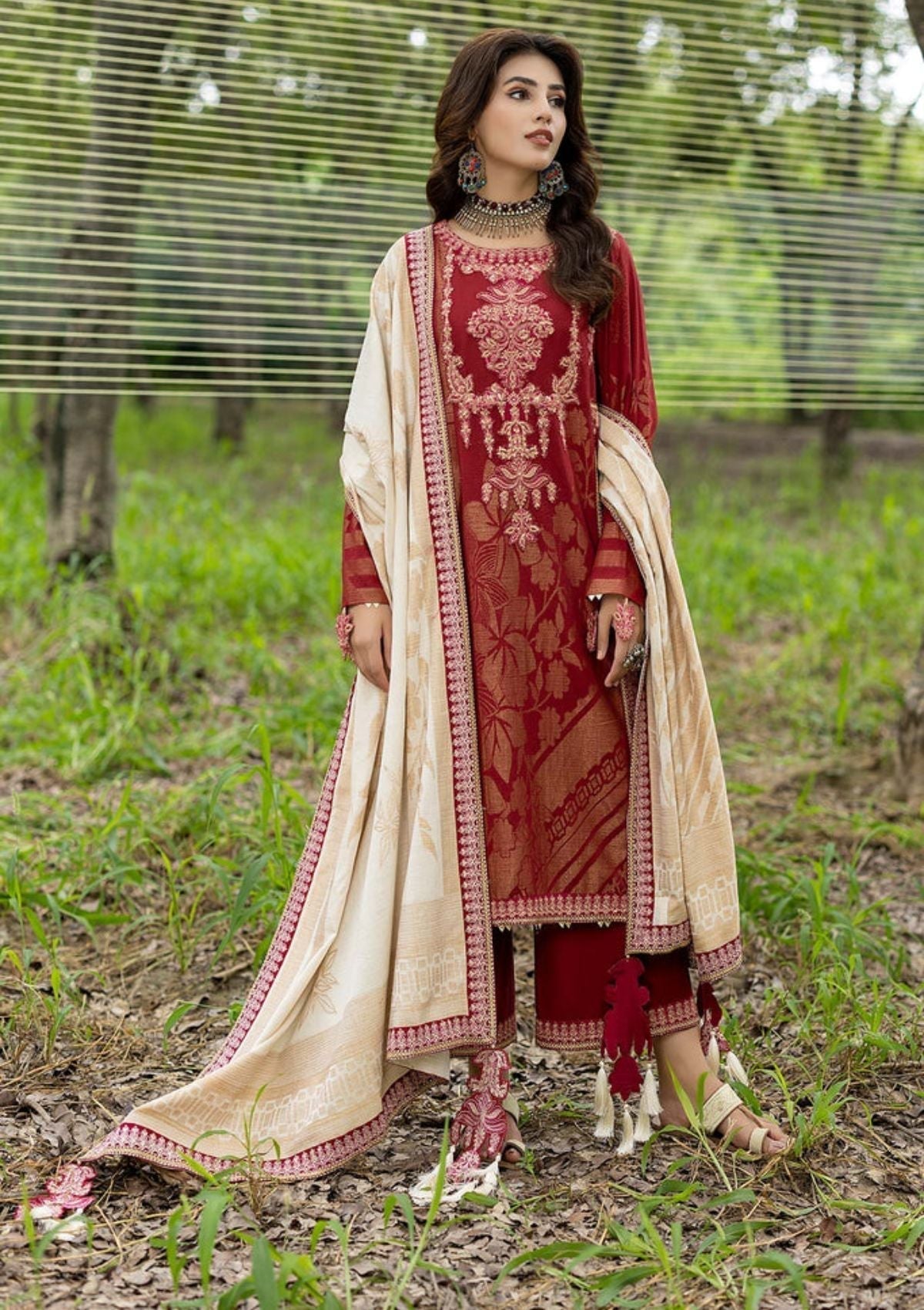 Winter Collection - Charizma - Dhage - Woven Shawl - CEW#01