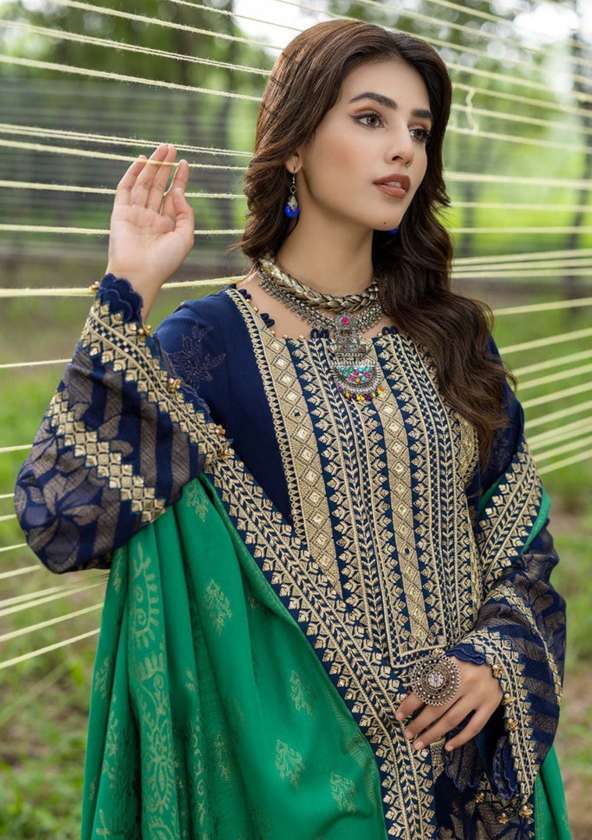 Winter Collection - Charizma - Dhage - Woven Shawl - CEW#02