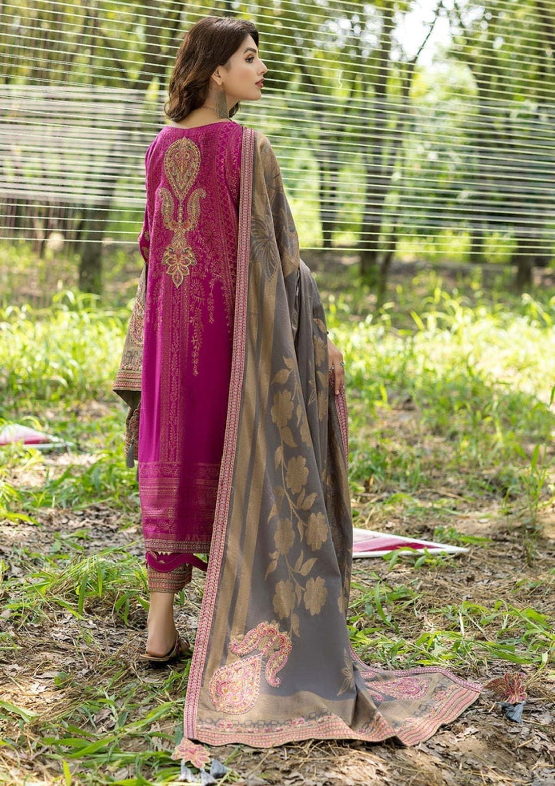 Winter Collection - Charizma - Dhage - Woven Shawl - CEW#04