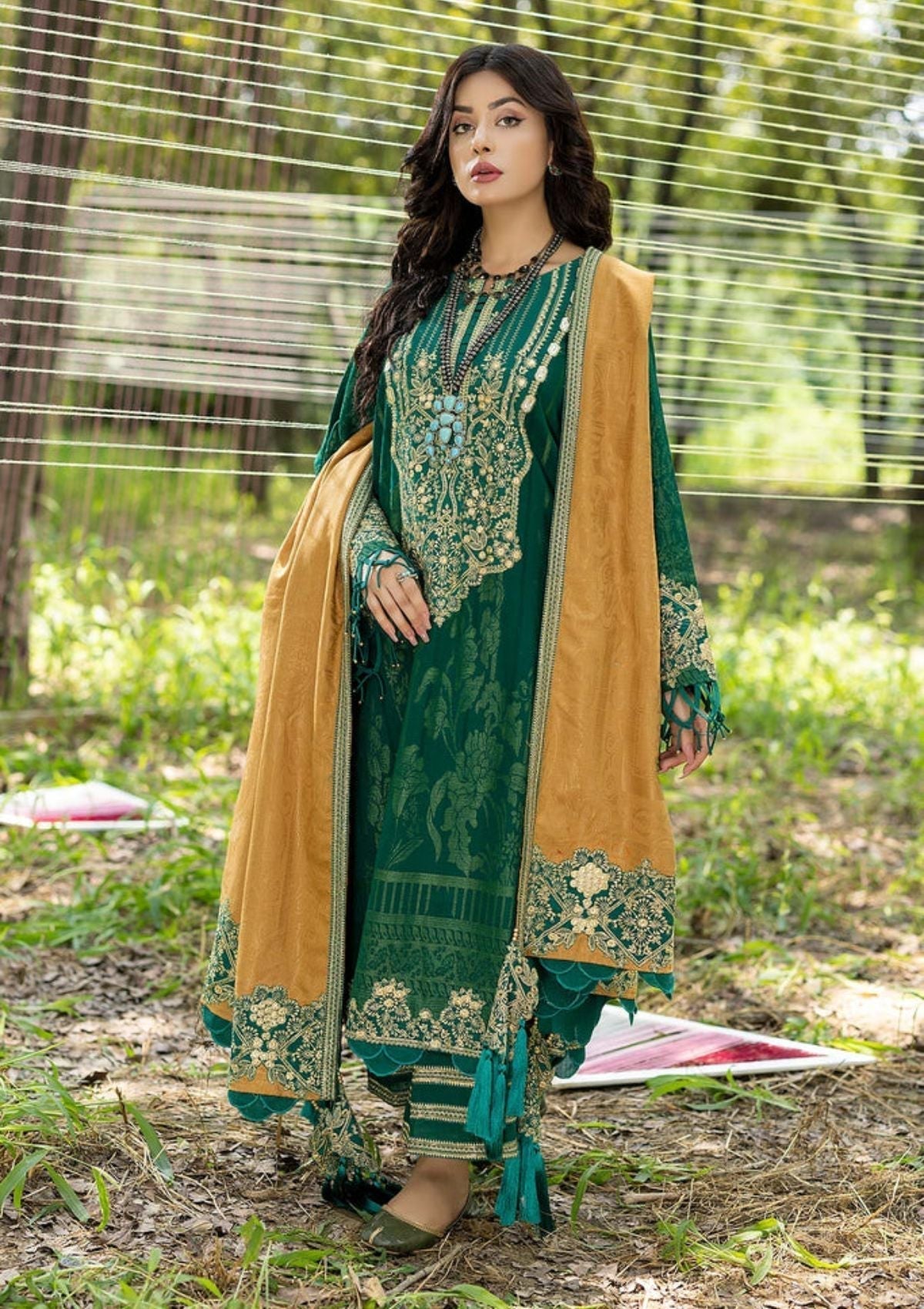 Winter Collection - Charizma - Dhage - Woven Shawl - CEW#05