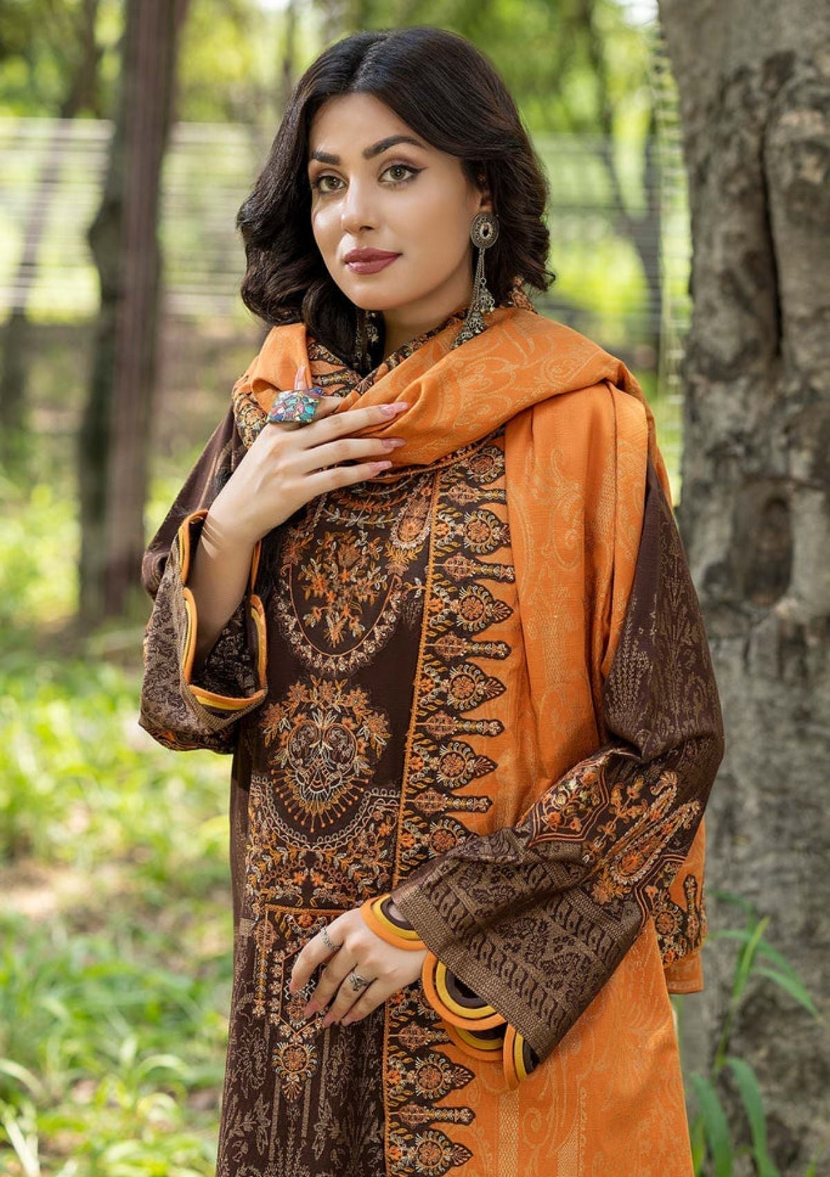 Winter Collection - Charizma - Dhage - Woven Shawl - CEW#06