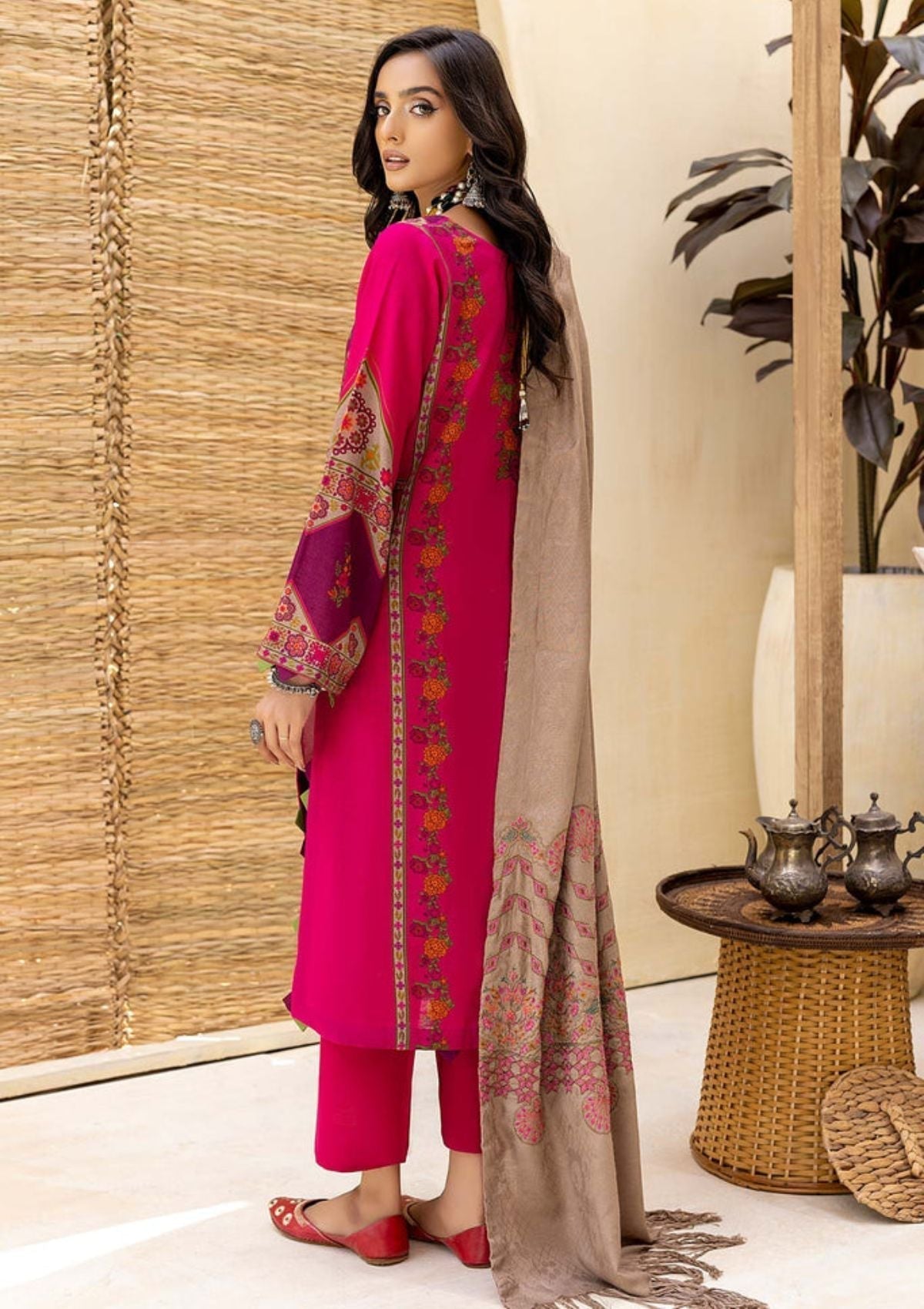 Winter Collection - Charizma - Khaddar With Pasmina Shawl - CKD#1