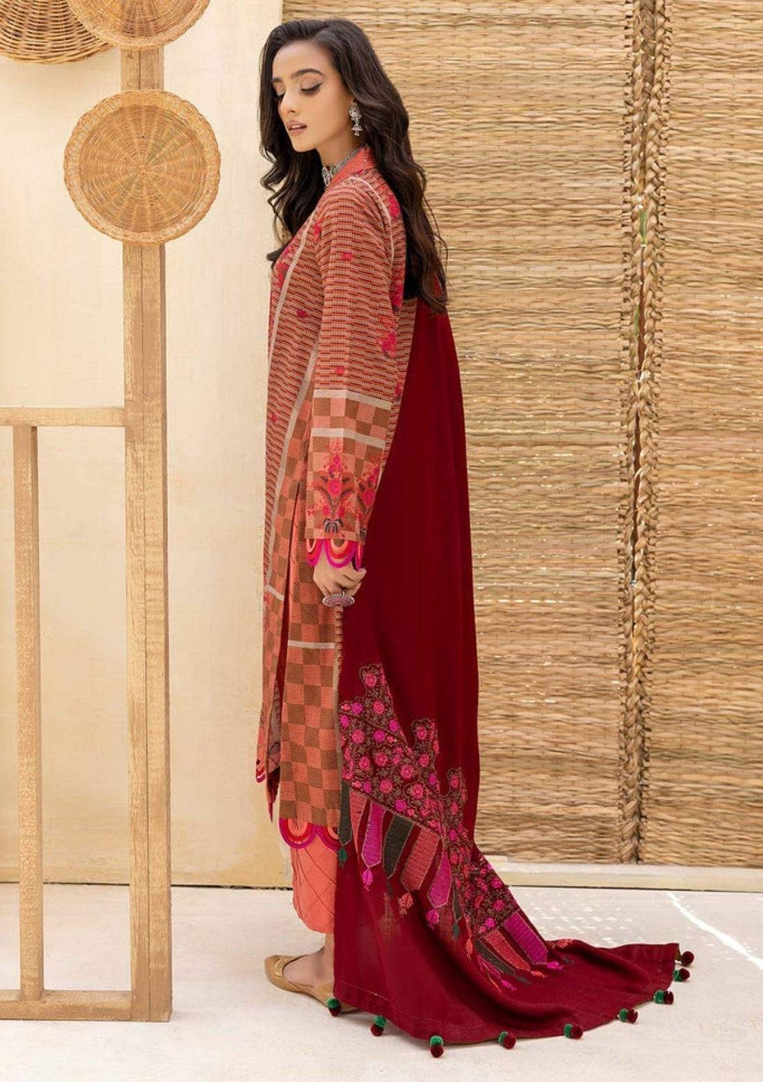 Winter Collection - Charizma - Khaddar With Pasmina Shawl - CKD#10