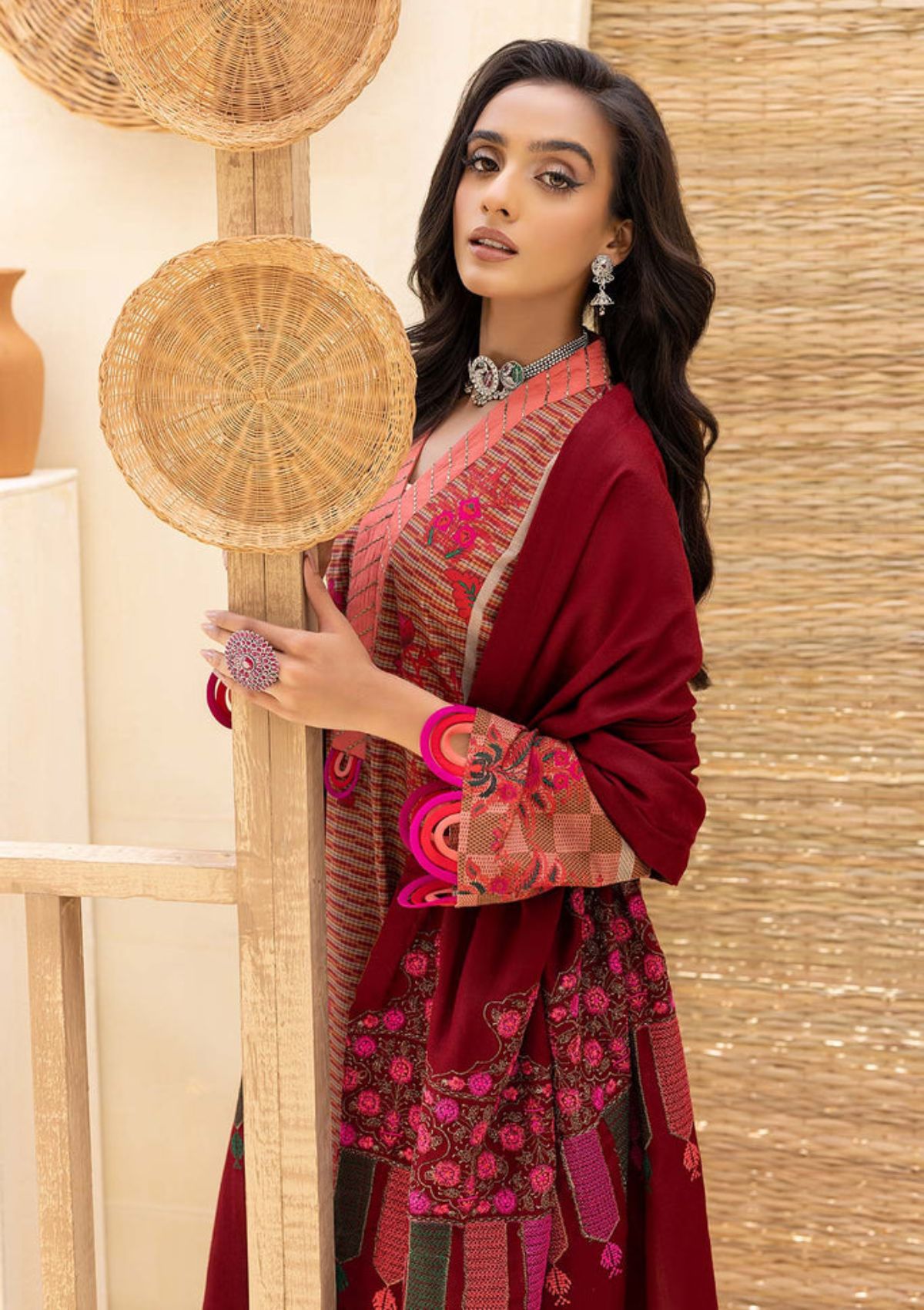 Winter Collection - Charizma - Khaddar With Pasmina Shawl - CKD#10