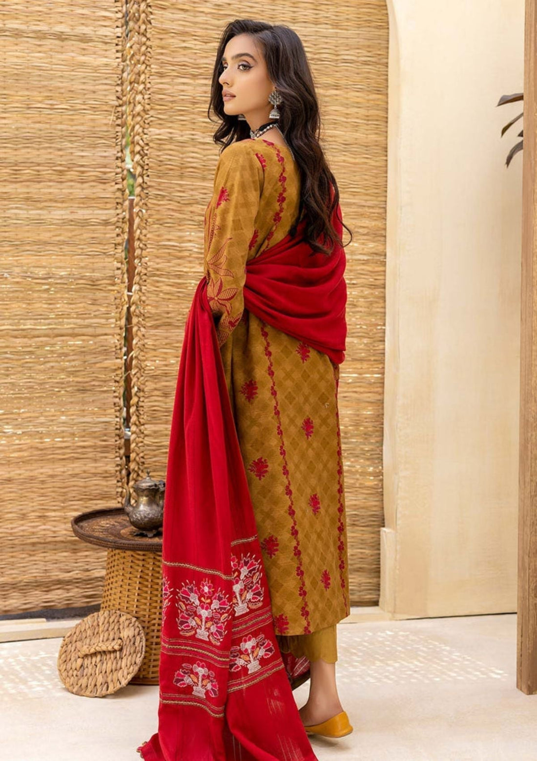 Winter Collection - Charizma - Khaddar With Pasmina Shawl - CKD#11
