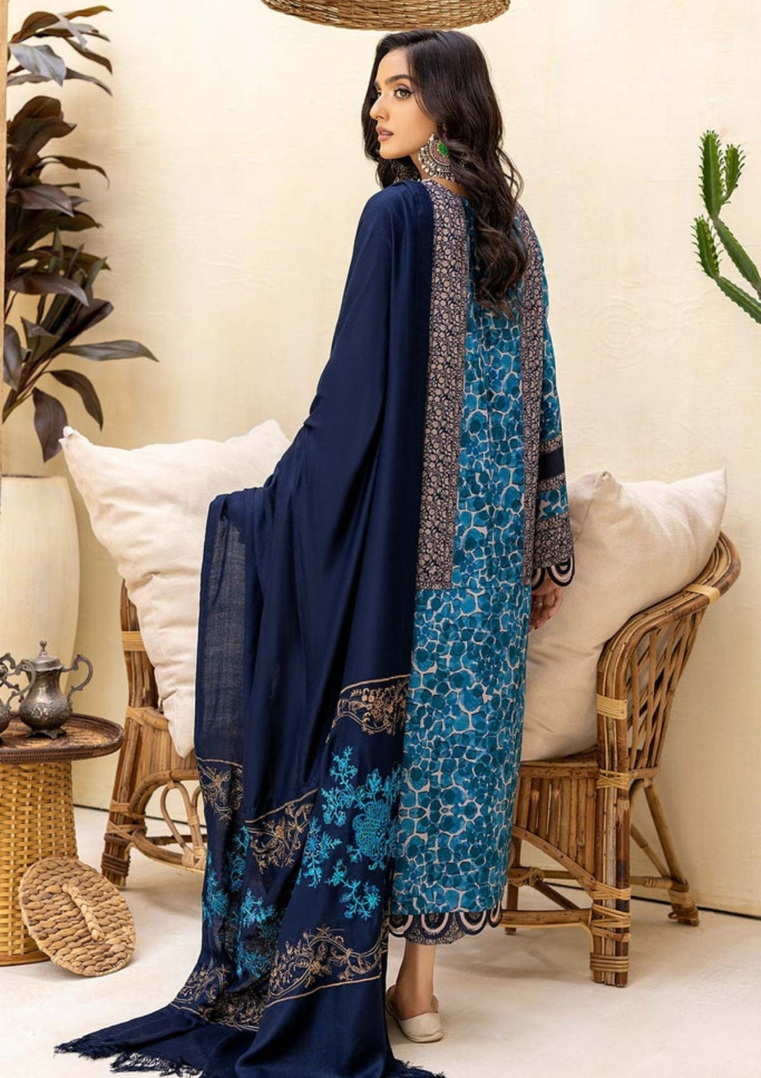 Winter Collection - Charizma - Khaddar With Pasmina Shawl - CKD#3