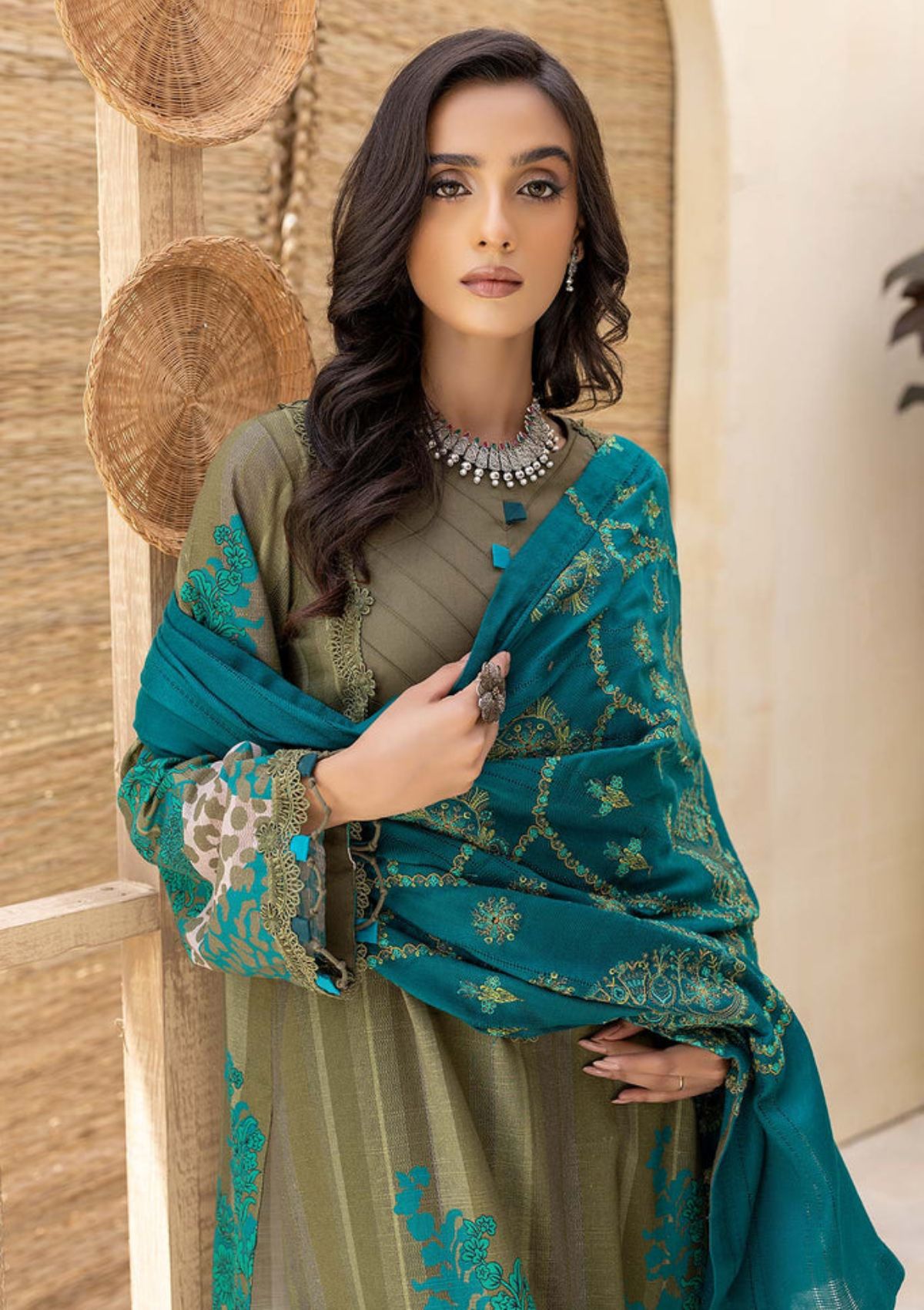 Winter Collection - Charizma - Khaddar With Pasmina Shawl - CKD#5