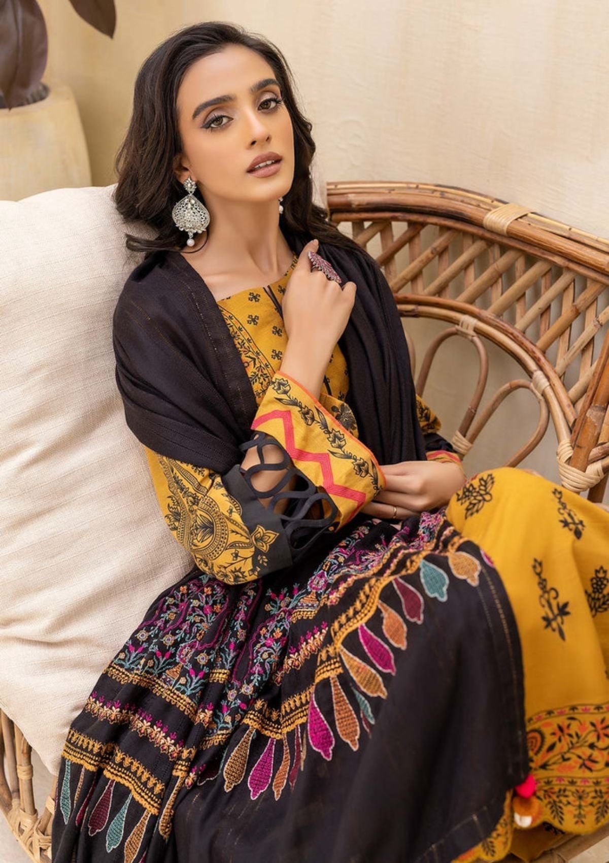 Winter Collection - Charizma - Khaddar With Pasmina Shawl - CKD#6