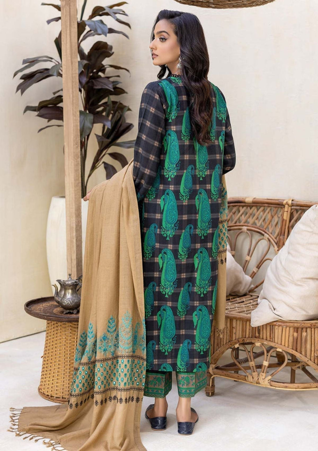 Winter Collection - Charizma - Khaddar With Pasmina Shawl - CKD#7