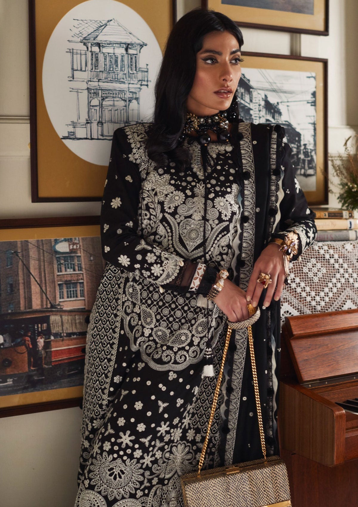 Winter Collection - Elan - Unstitched - D#01 (Firuzeh)