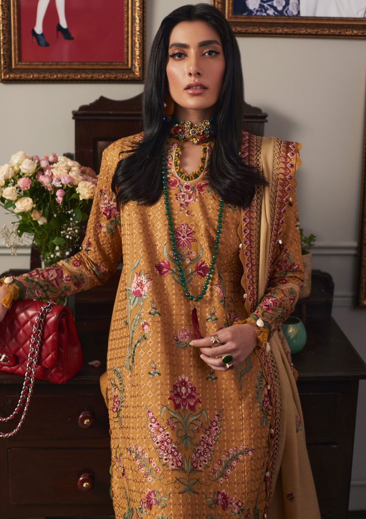 Winter Collection - Elan - Unstitched - D#06 (Asareh)