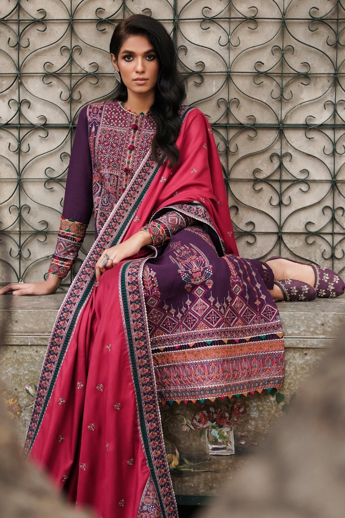 Winter Collection - Jazmin - Shahtoosh Luxury - D#01 (CHAASHNI)
