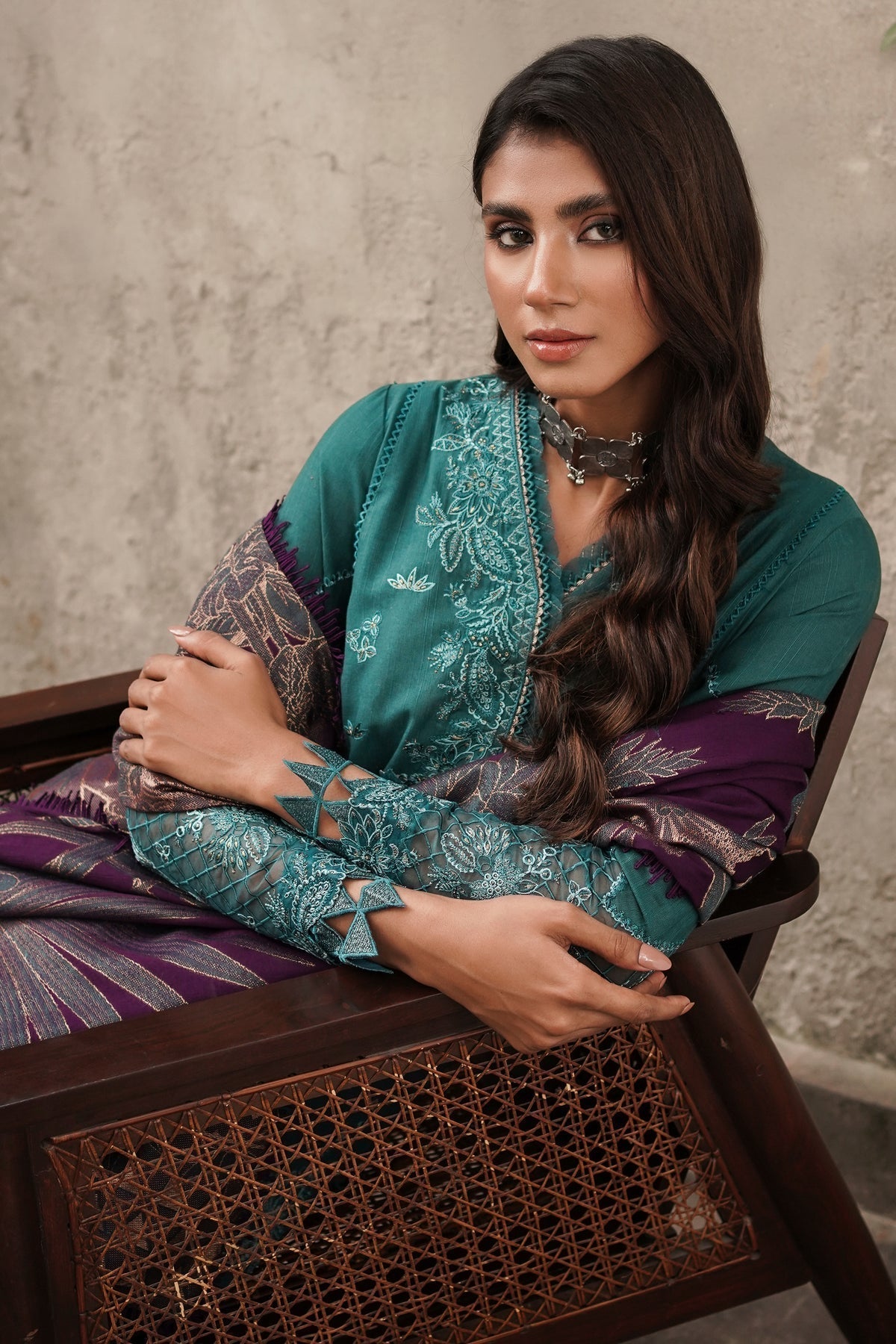 Winter Collection - Jazmin - Shahtoosh Luxury  - D#03 (SAMAA)