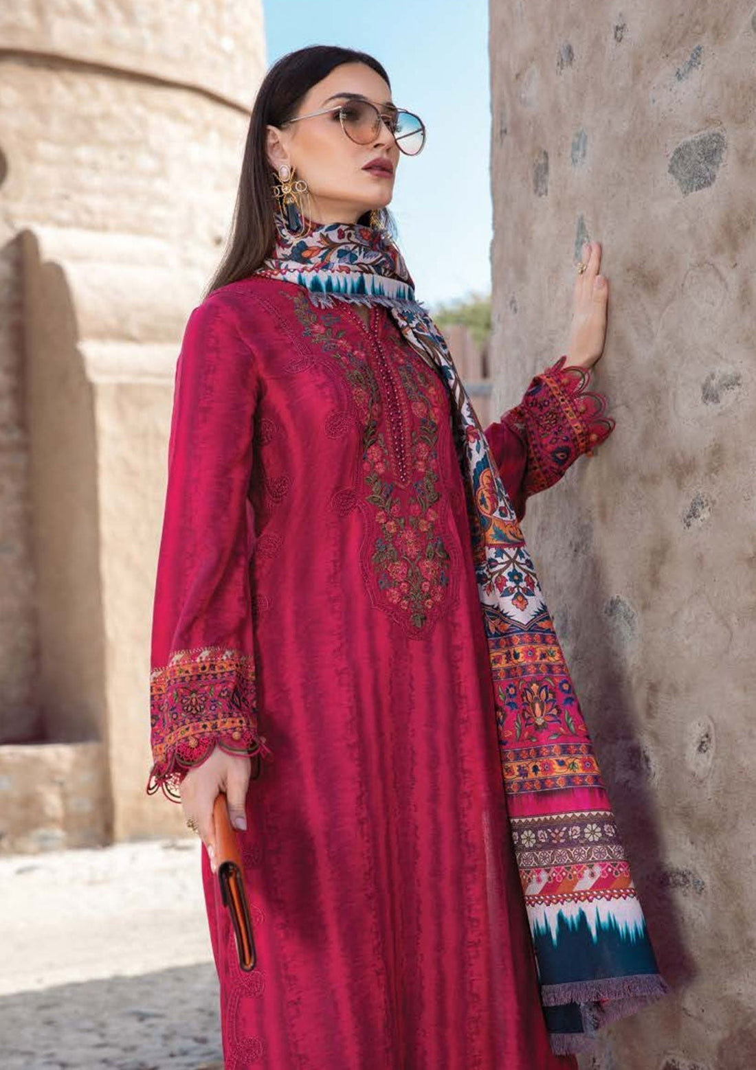Winter Collection - Maria B - M print - Desert Rose - D#2 A