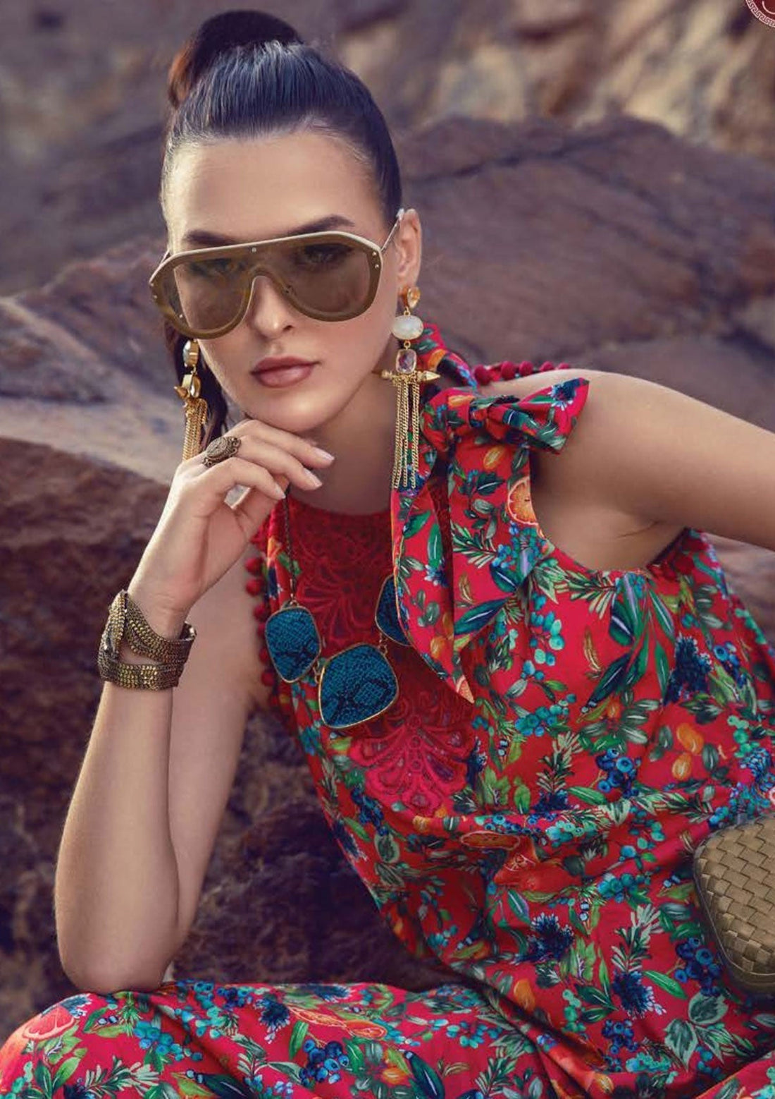 Winter Collection - Maria B - M print - Desert Rose - D#3 A