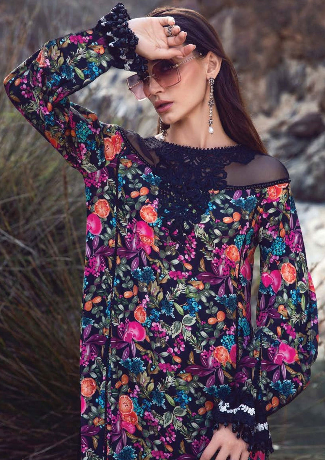 Winter Collection - Maria B - M print - Desert Rose - D#3 B