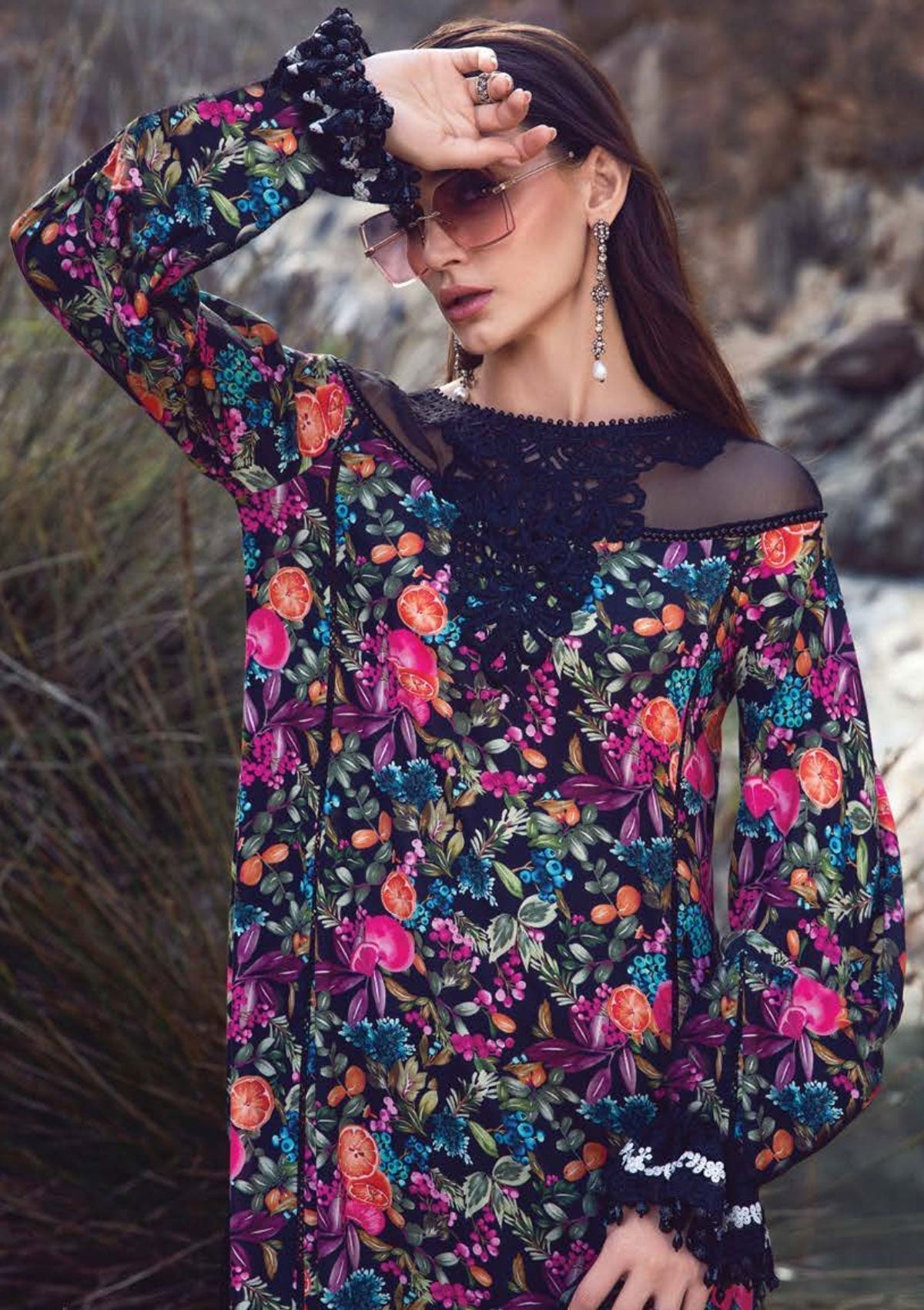 Winter Collection - Maria B - M print - Desert Rose - D#3 B
