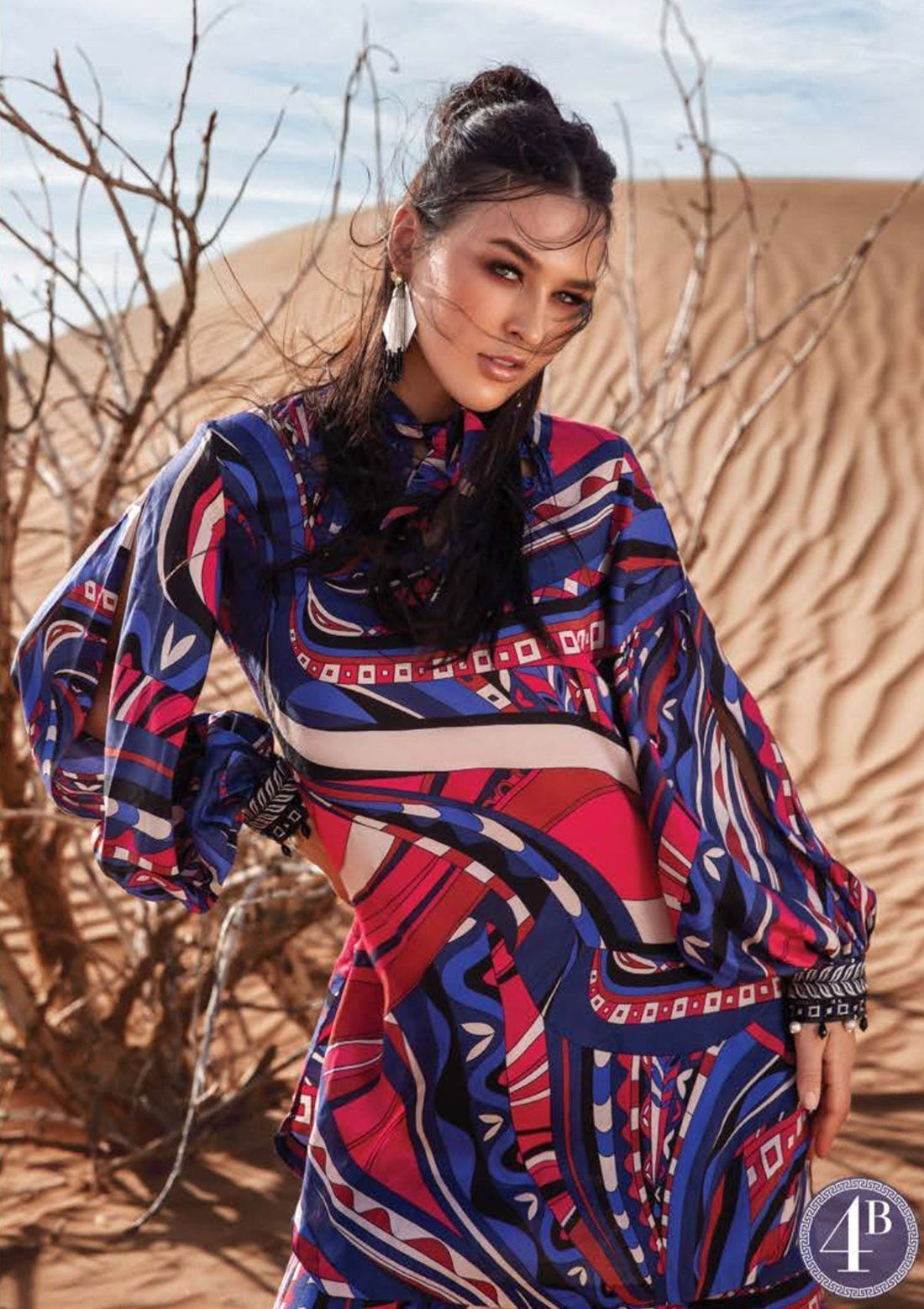 Winter Collection - Maria B - M print - Desert Rose - D#4 B