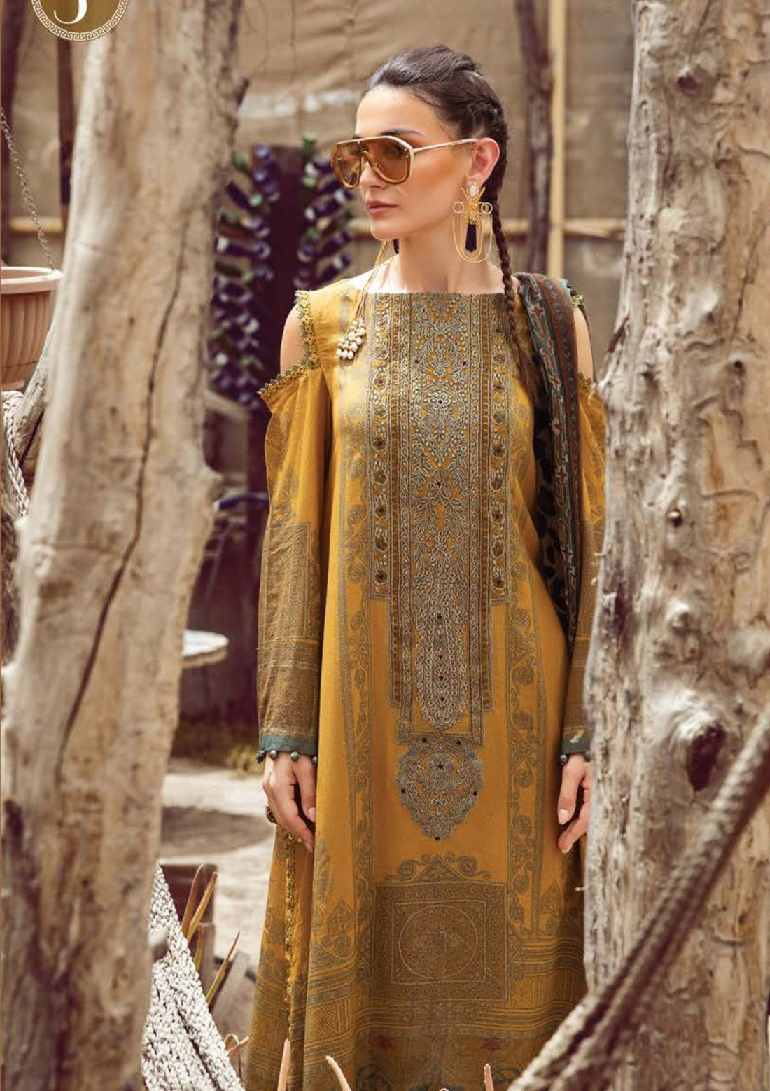 Winter Collection - Maria B - M print - Desert Rose - D#5 B