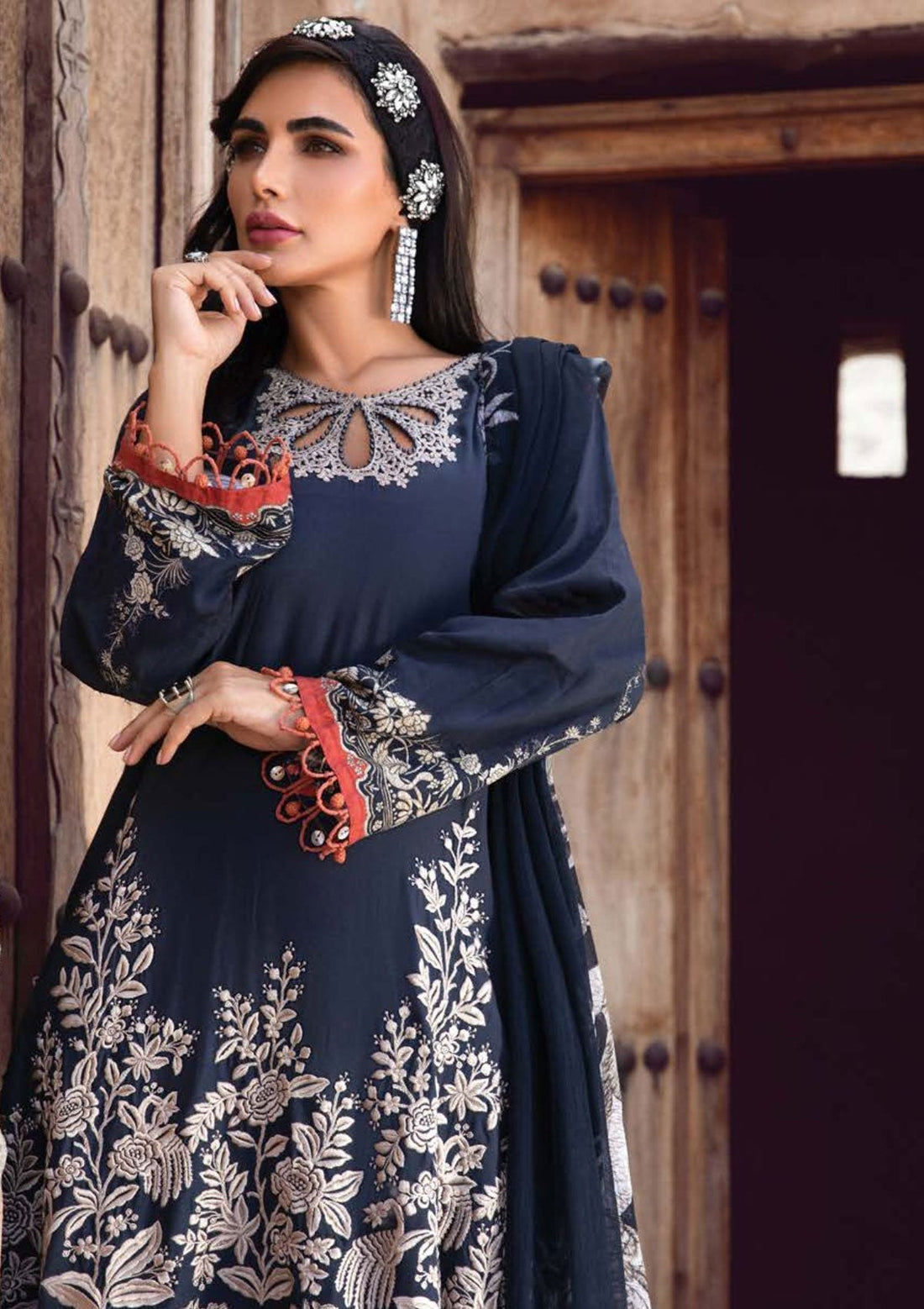 Winter Collection - Maria B - M print - Desert Rose - D#6 B