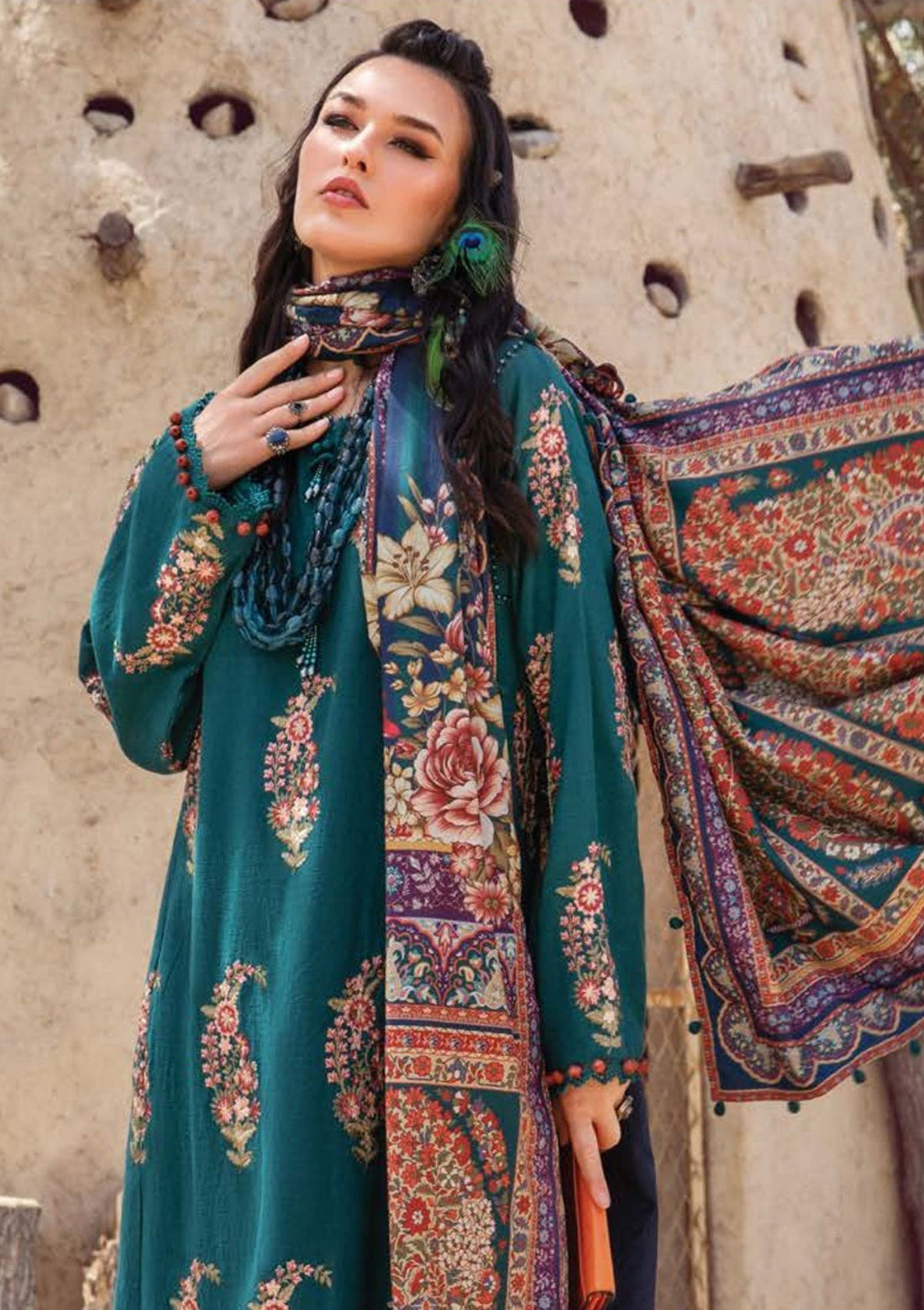 Winter Collection - Maria B - M print - Desert Rose - D#8 A