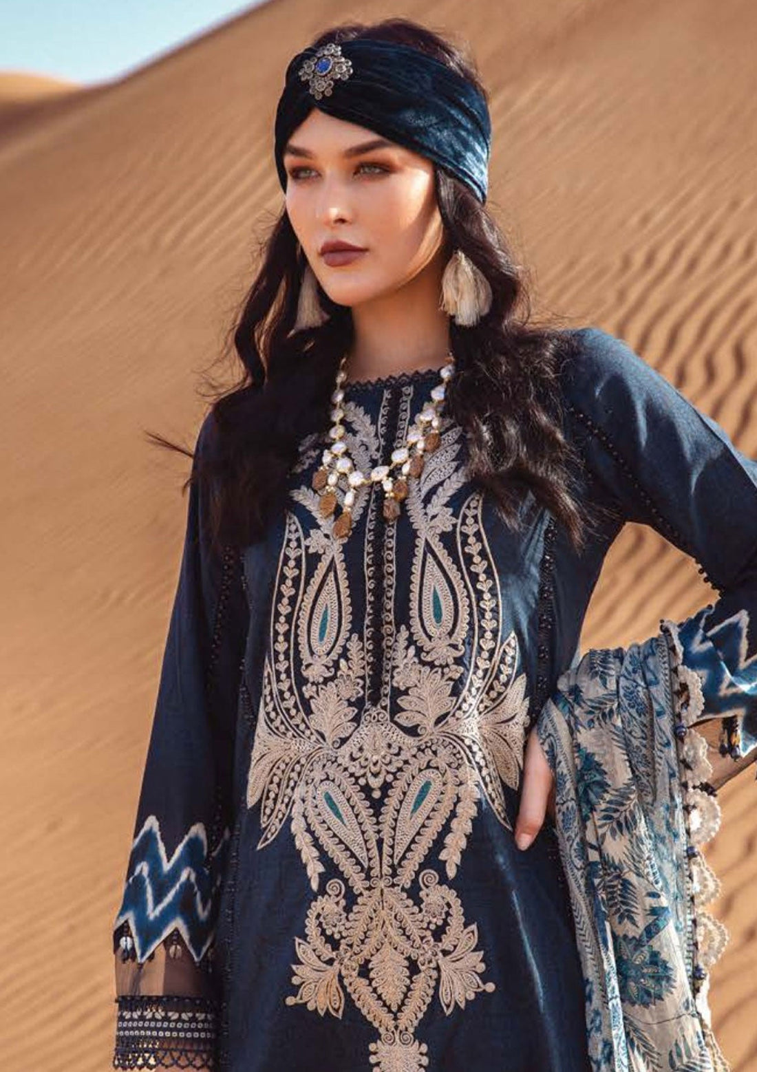 Winter Collection - Maria B - M print - Desert Rose - D#9 B