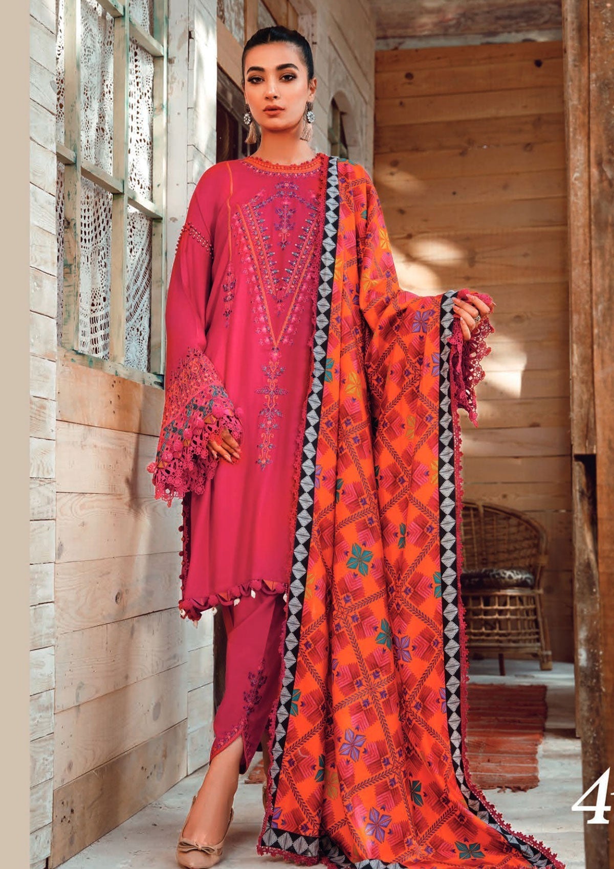 Winter Collection - Maria B - Shawls - MBS#4A